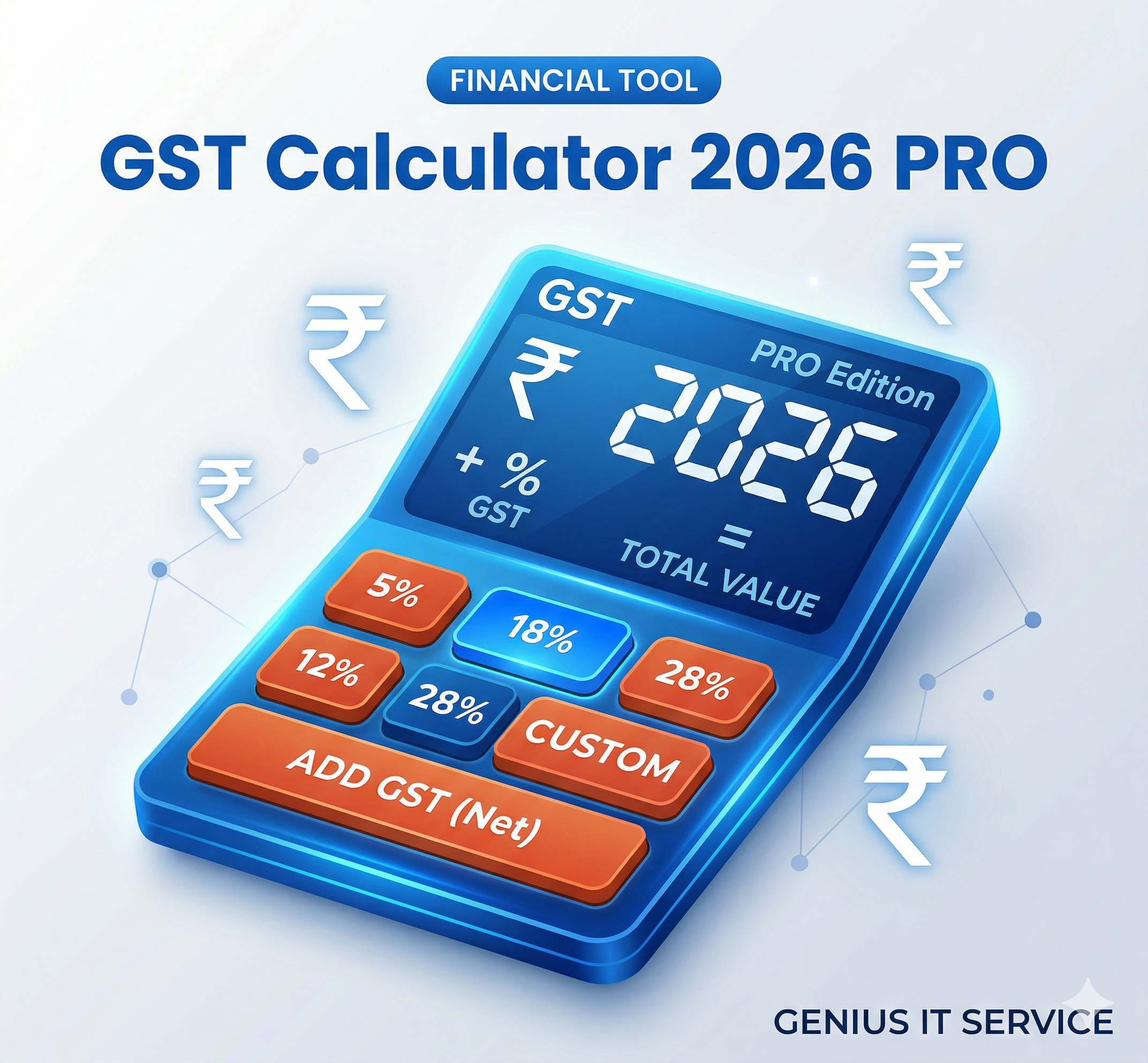 Professional GST Calculator Tool by Genius IT Service