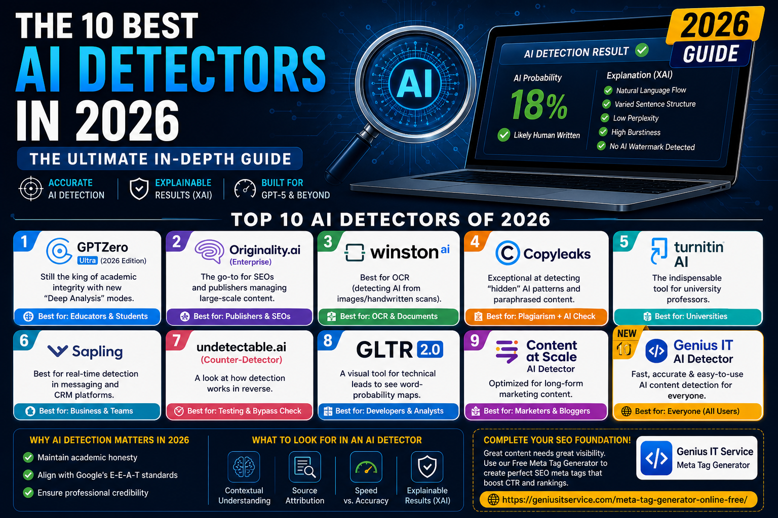 The 10 Best AI Detectors in 2026
