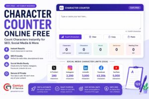 Character Counter Online Free Tool by Genius IT Service 2026