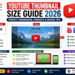 YouTube thumbnail size guide 2026 — 1280x720 dimensions and format tips